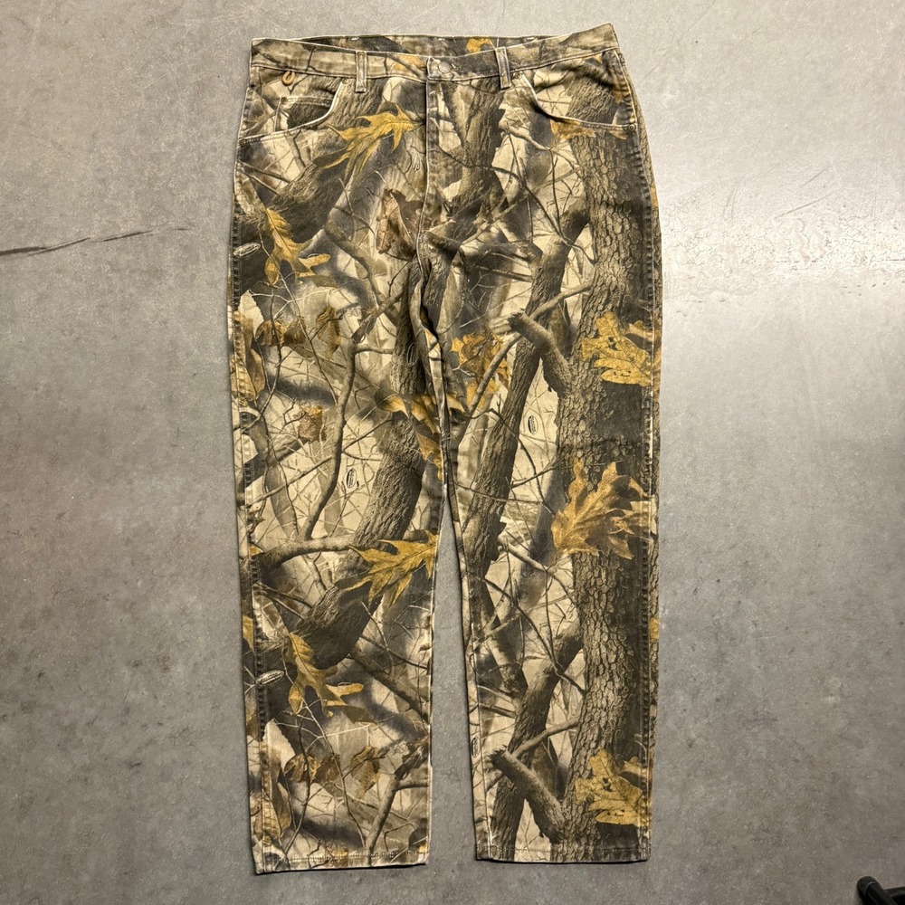 Wrangler Rugged Wear Realtree Hardwoods Camo Pants Mens 40x32 35006HW